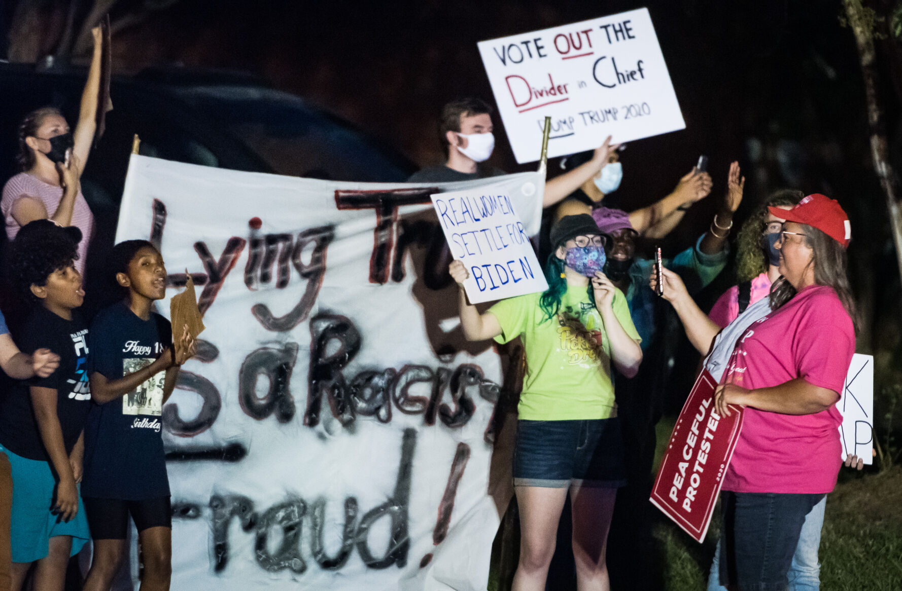 Protest Against Trump Rally